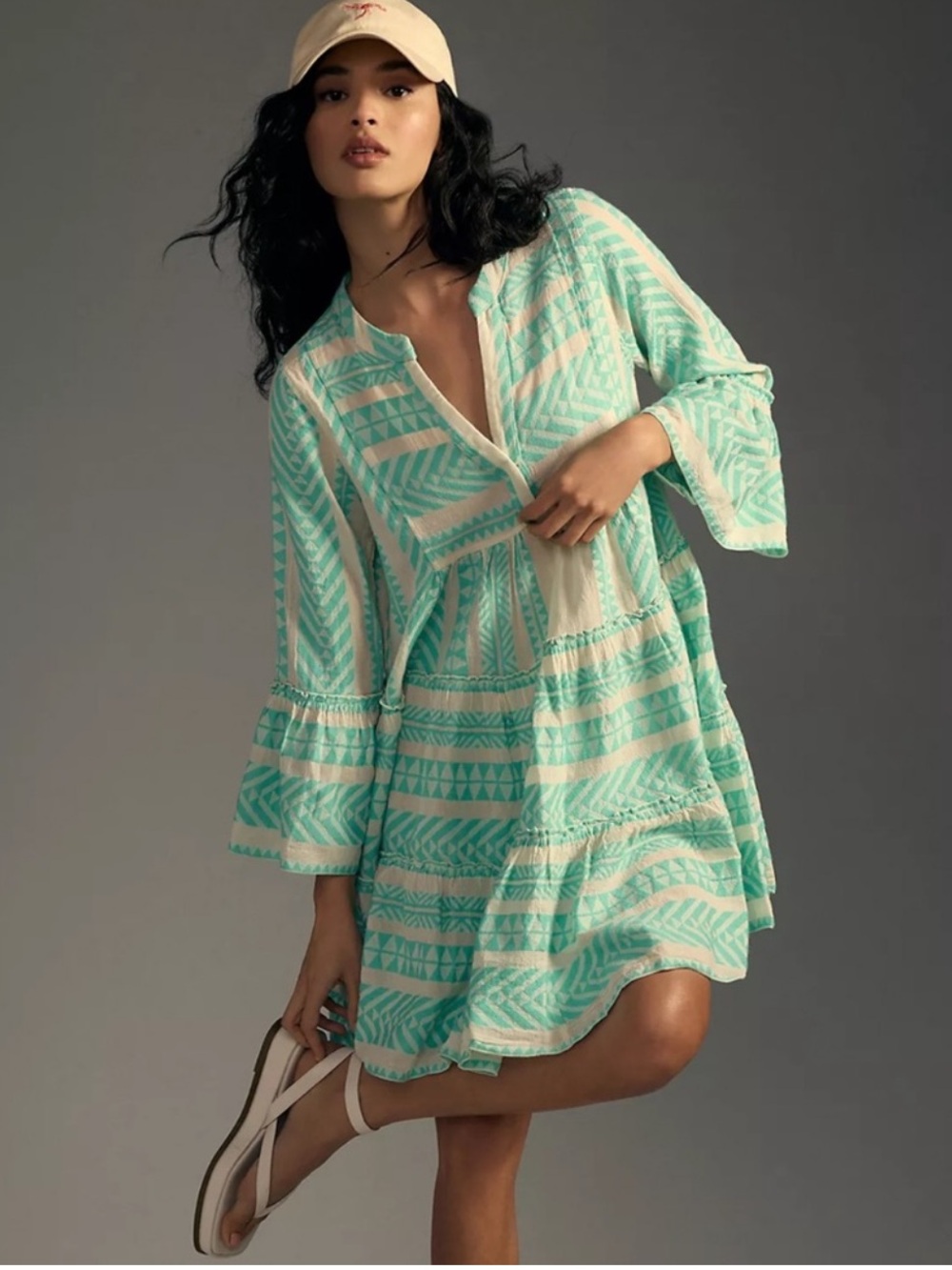 DEVOTION TWINS EMBROIDERED ELLA TUNIC
DRESS sz Large
